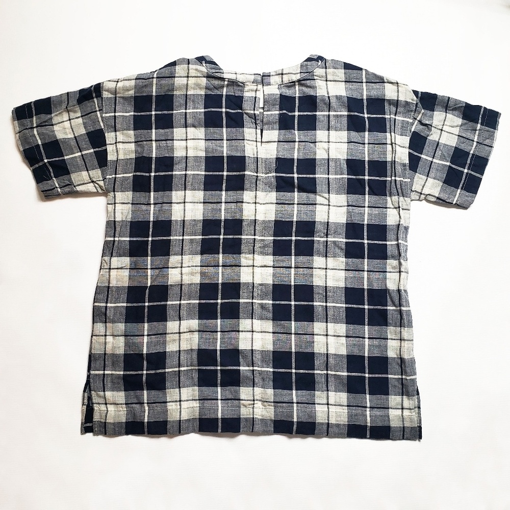 Madewell | Emporia Plaid Oversized Tee | Small - Picture 5 of 8